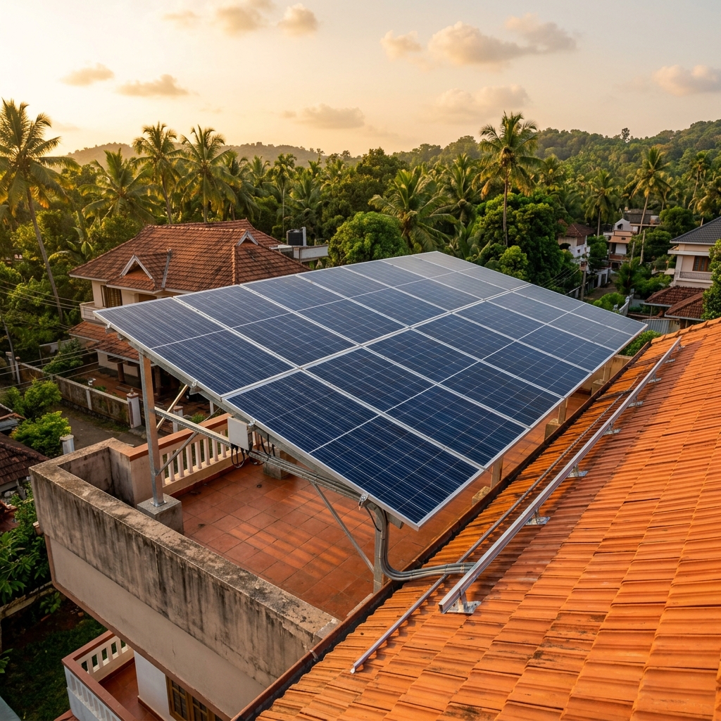 Solar panels installation